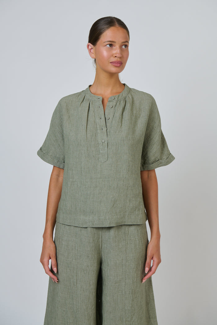 GA689 Linen Blouse | Artechoke