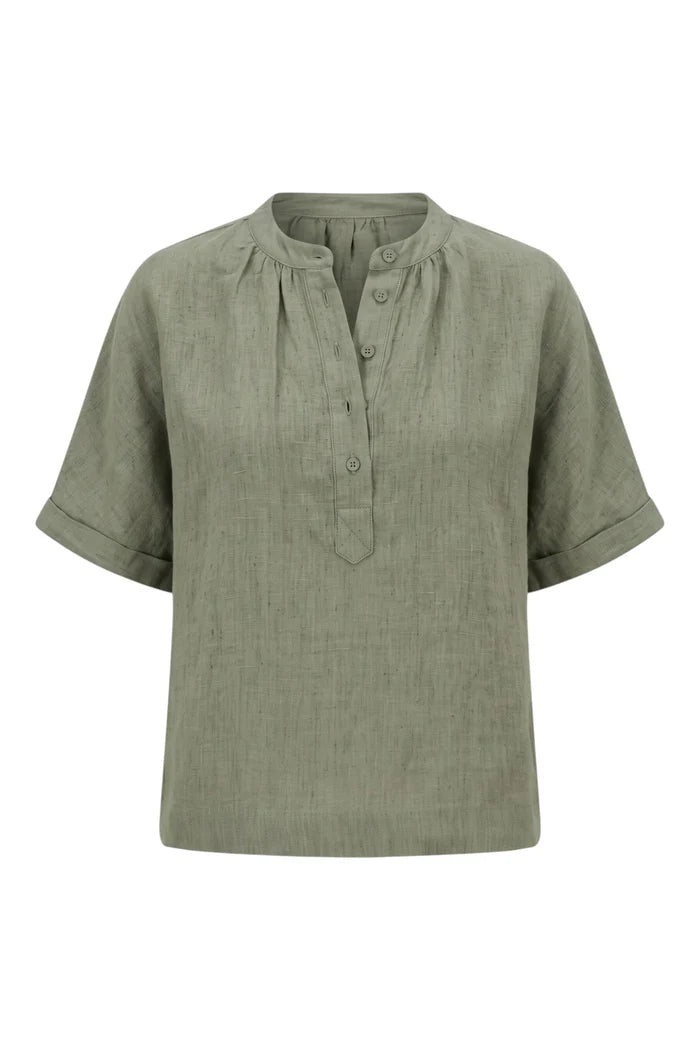 GA689 Linen Blouse | Artechoke