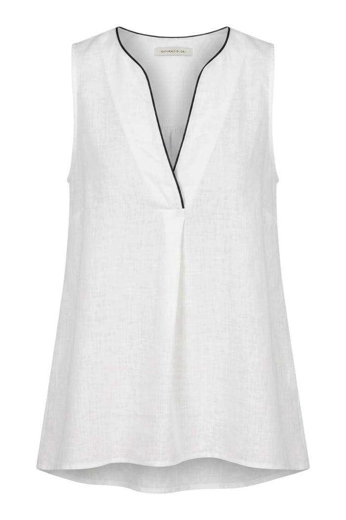 GA733 Linen Top | White
