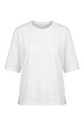 GA743 Drop Shoulder Crew Neck Top | White