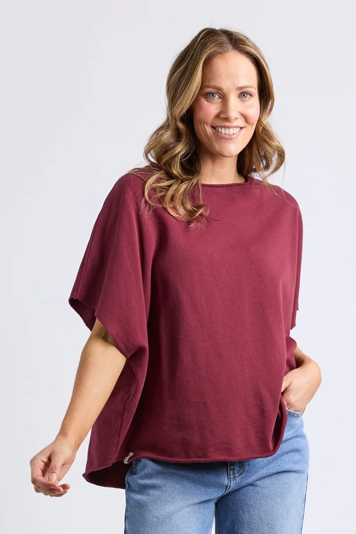 Gab S/S Sweat | Plum