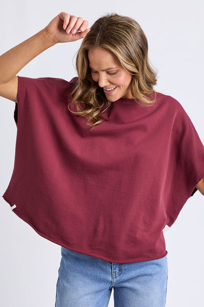 Gab S/S Sweat | Plum