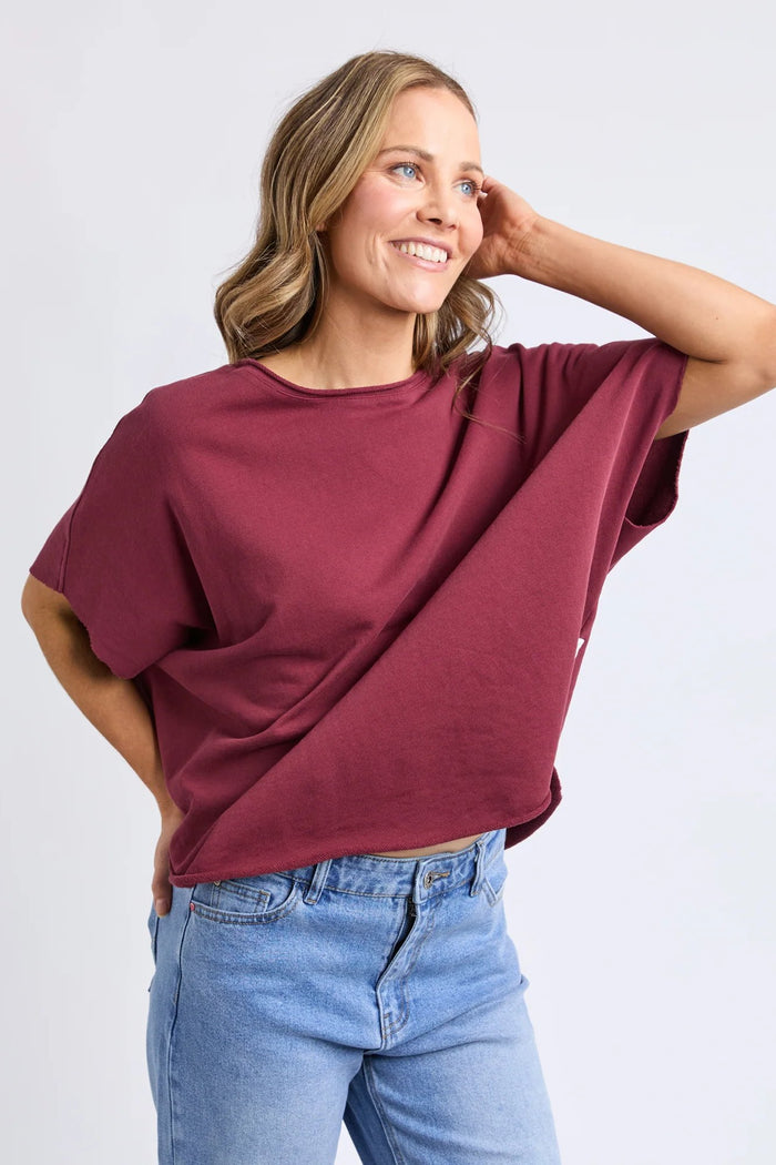 Gab S/S Sweat | Plum