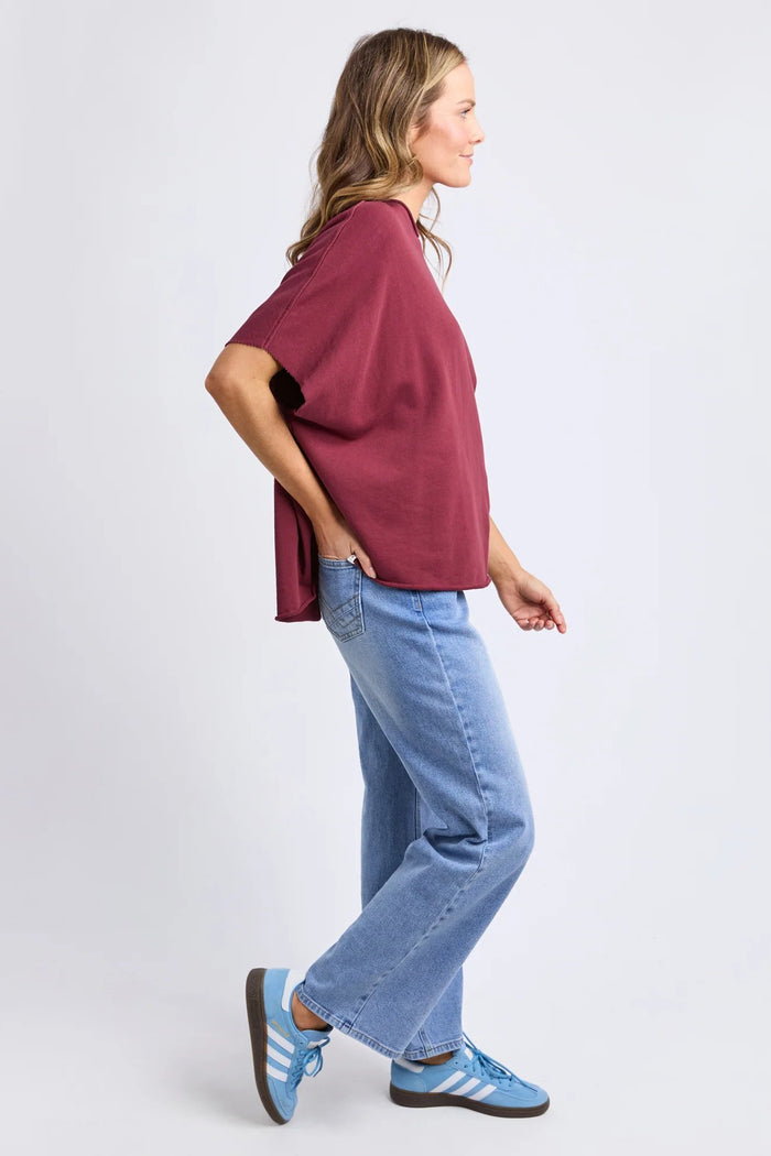 Gab S/S Sweat | Plum