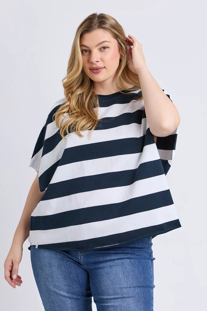 Gab Sweat | Navy/White Stripe