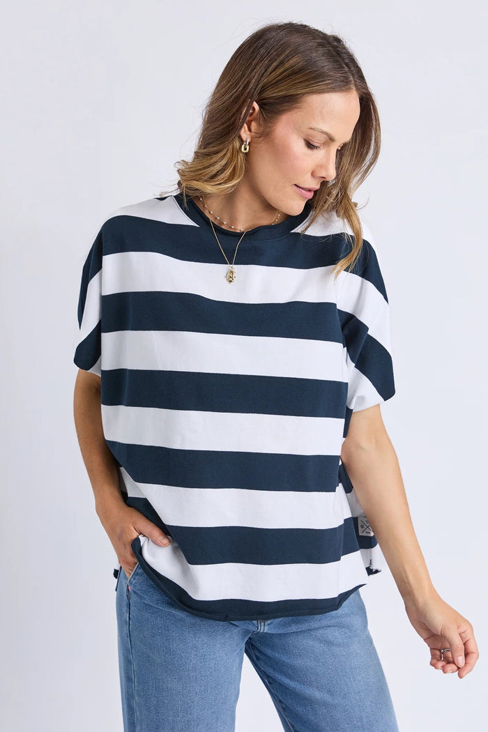 Gab Sweat | Navy/White Stripe