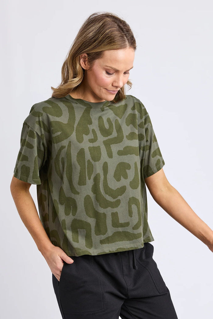 Gala Tee | Clover Yardage Print