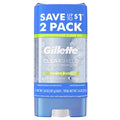 Gillette Antiperspirant Deodorant for Men, Clear Gel, Powder Rush, Twin Pack, 3.8oz