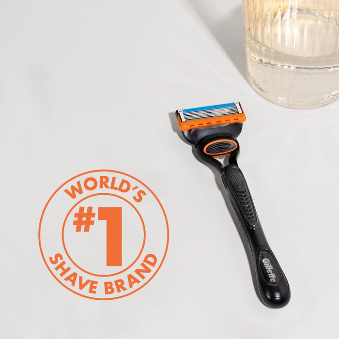 Gillette Fusion5 Razor for Men, Handle + 7 Razor Blade Refills, Gray