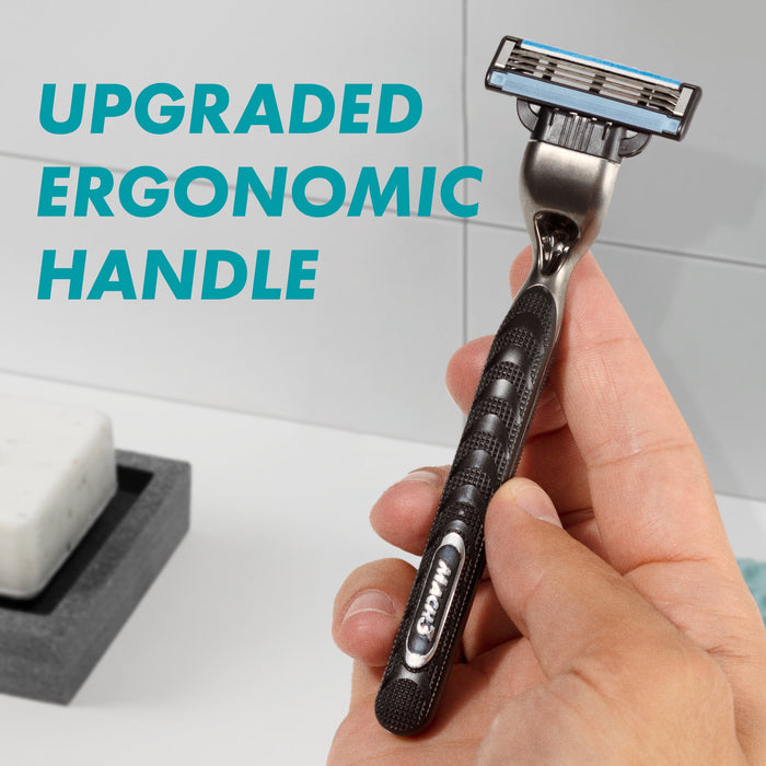 Gillette Mach3 Mens Razor Handle and 2 Blade Refills