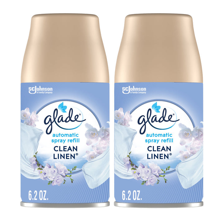 Glade Automatic Air Freshener Refill Spray Value Pack, Clean Linen, 2 Count