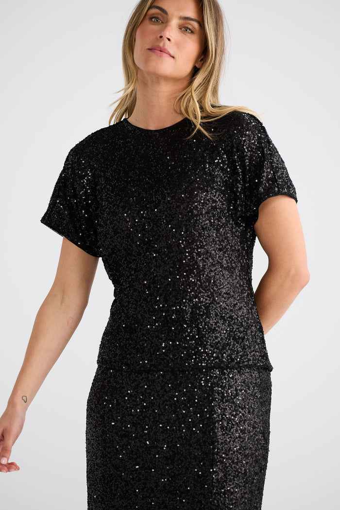 Glimmer Top | Black