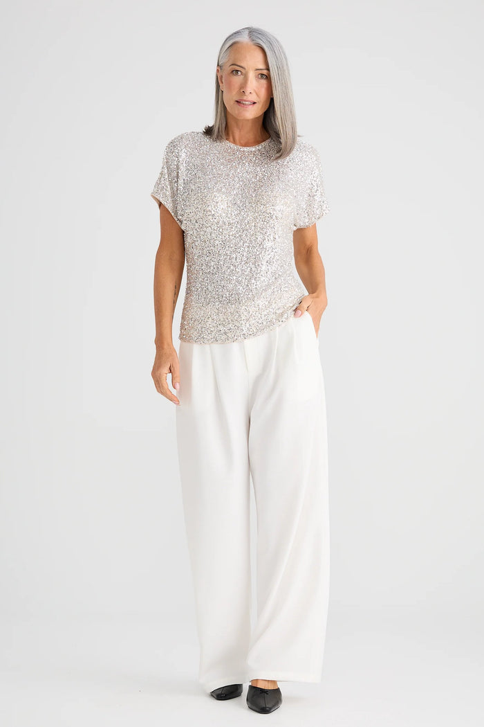 Glimmer Top | Champagne