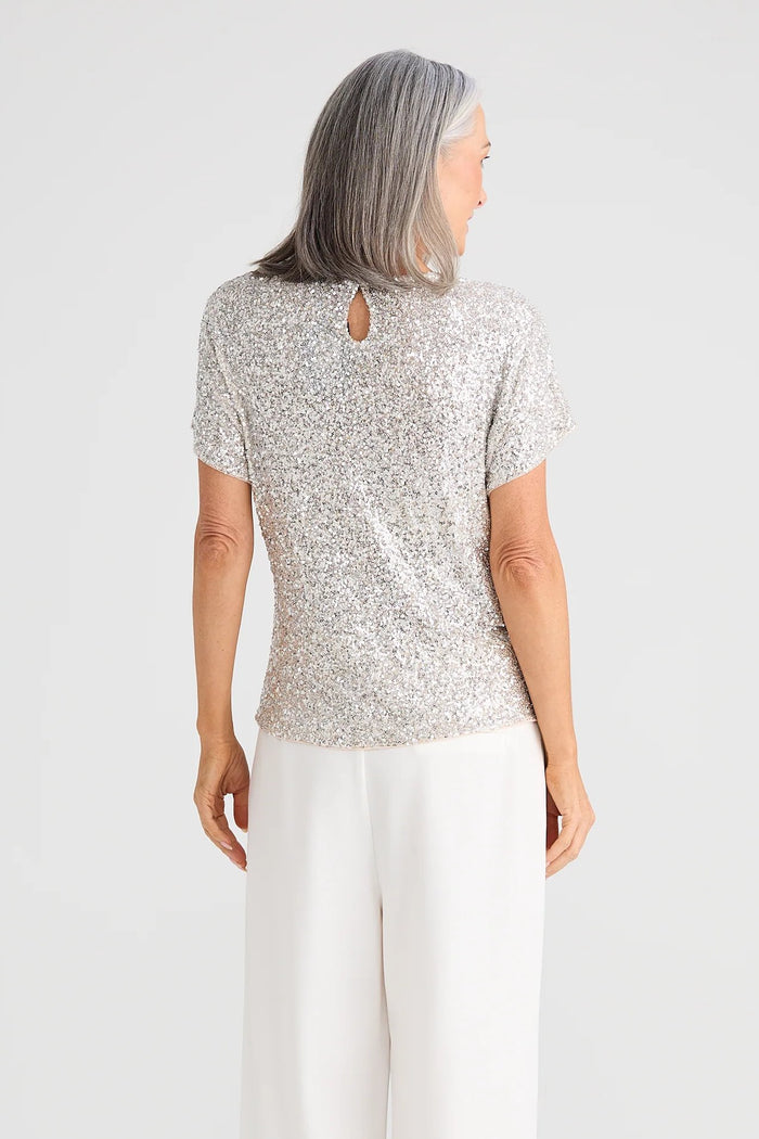 Glimmer Top | Champagne