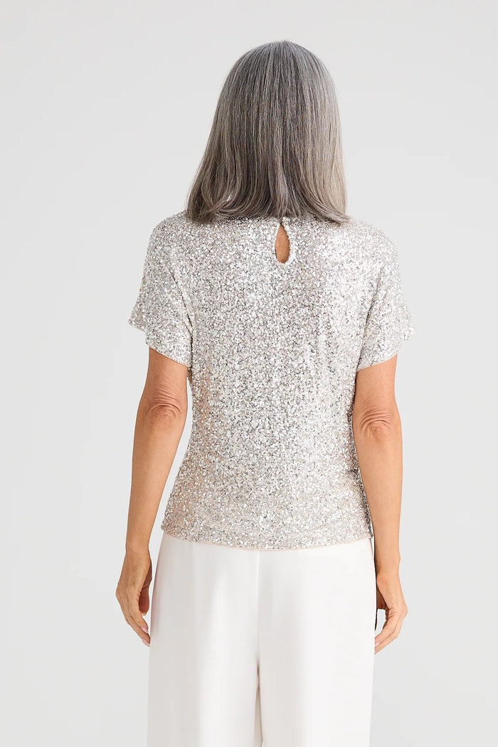 Glimmer Top | Champagne