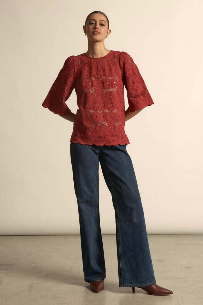 Glisten Top | Raspberry