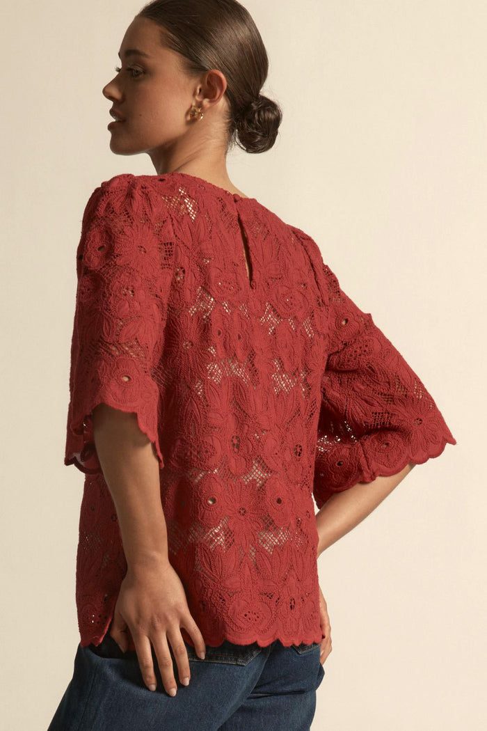 Glisten Top | Raspberry