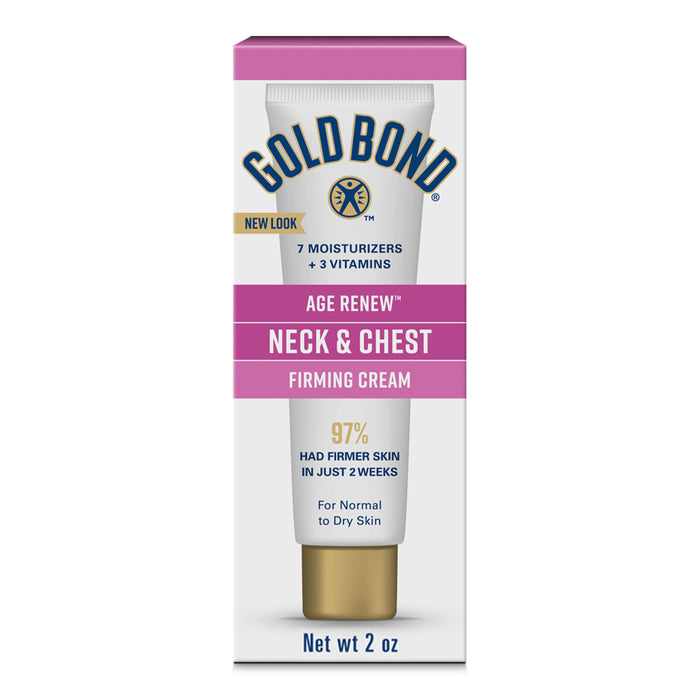 Gold Bond Firming Neck & Chest Hand and Body Lotion & Cream for Visibly Improved Skin Appearance 2oz