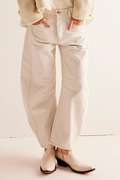Good Luck Mid Rise Barrel Jeans | Milk