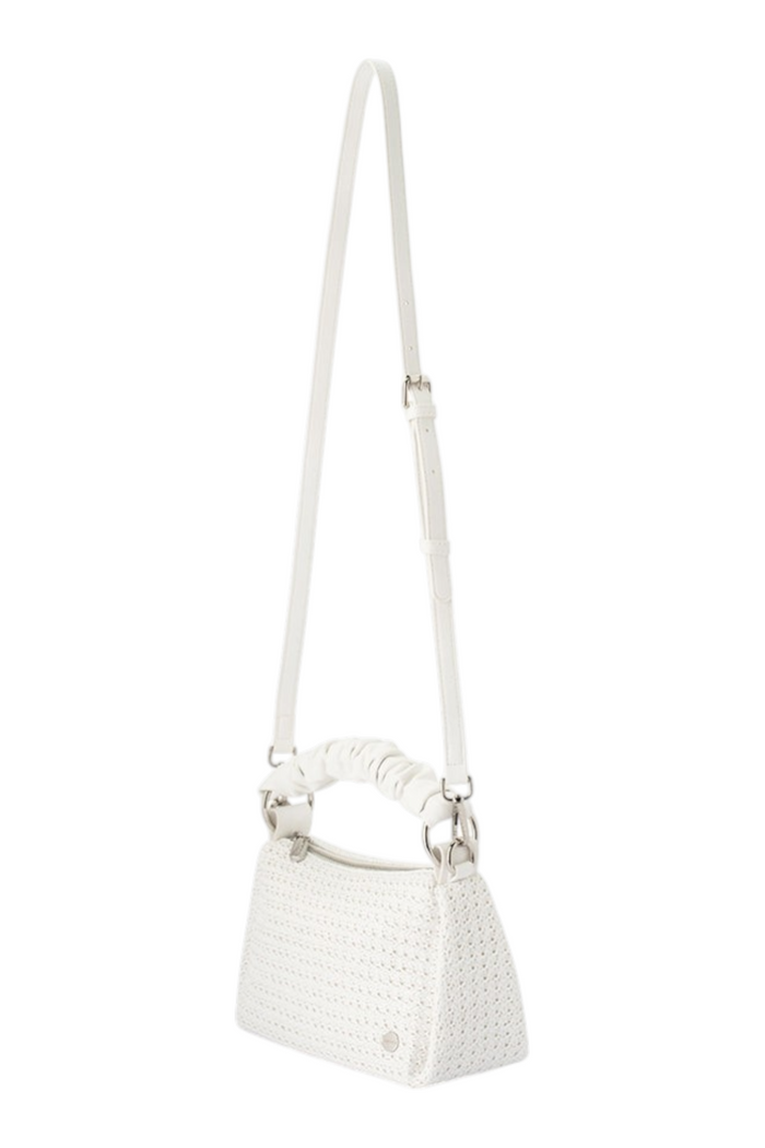 Gypsy Woven Slouch Bag | White