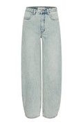 GZAsher HW Barrel Jeans | Mid Acid Wash