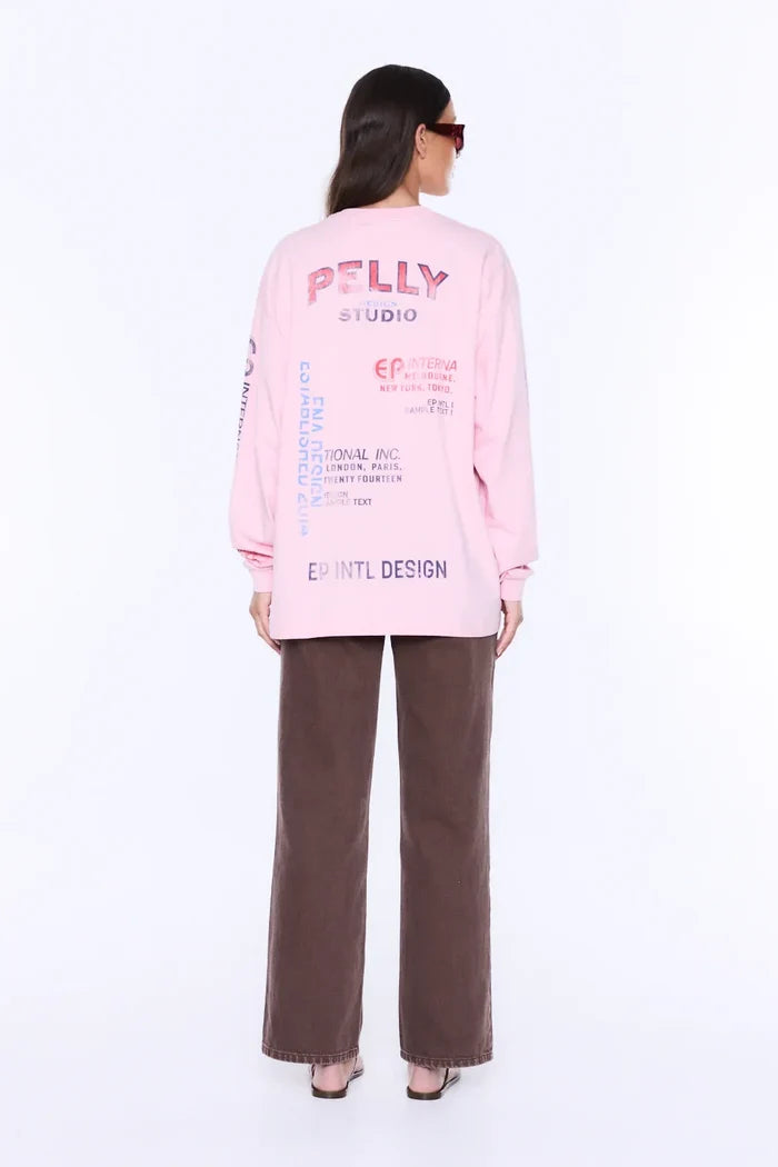 Hailey Long Sleeve Cuffed Tee | Blush Pink