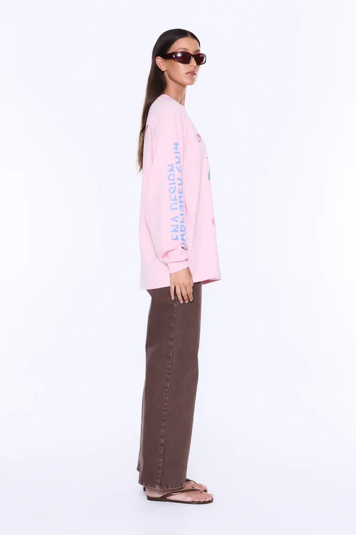 Hailey Long Sleeve Cuffed Tee | Blush Pink