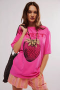 Harvest Vintage Wash Tee | Strawberry