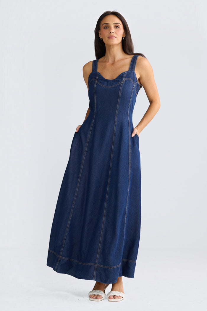 Heather Dress | Indigo