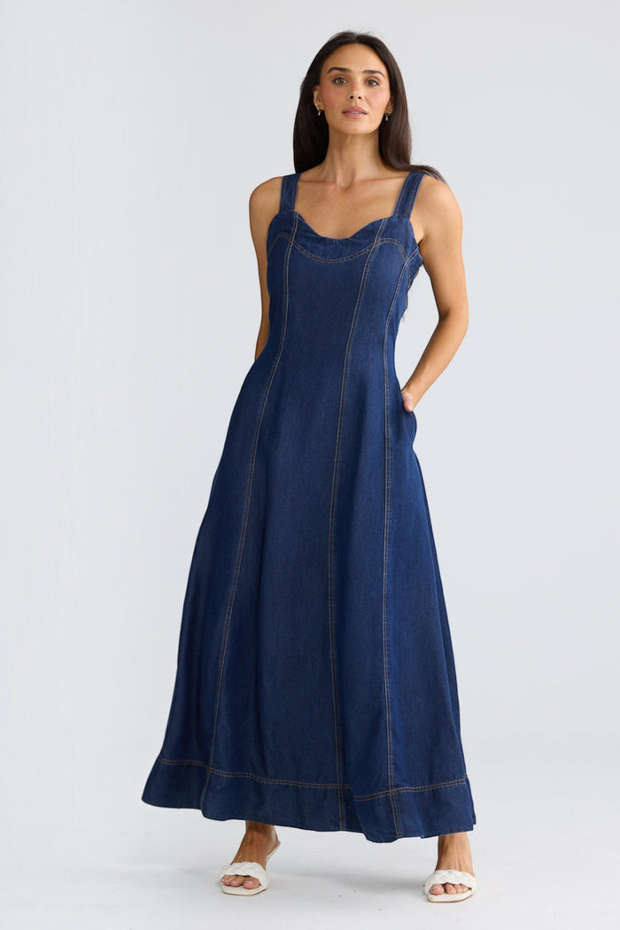 Heather Dress | Indigo