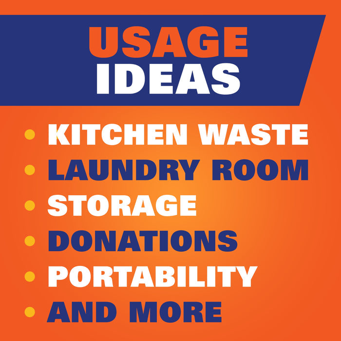 Hefty Ultra Strong Tall Kitchen Trash Bags, Unscented, 13 Gallon, 40 Count