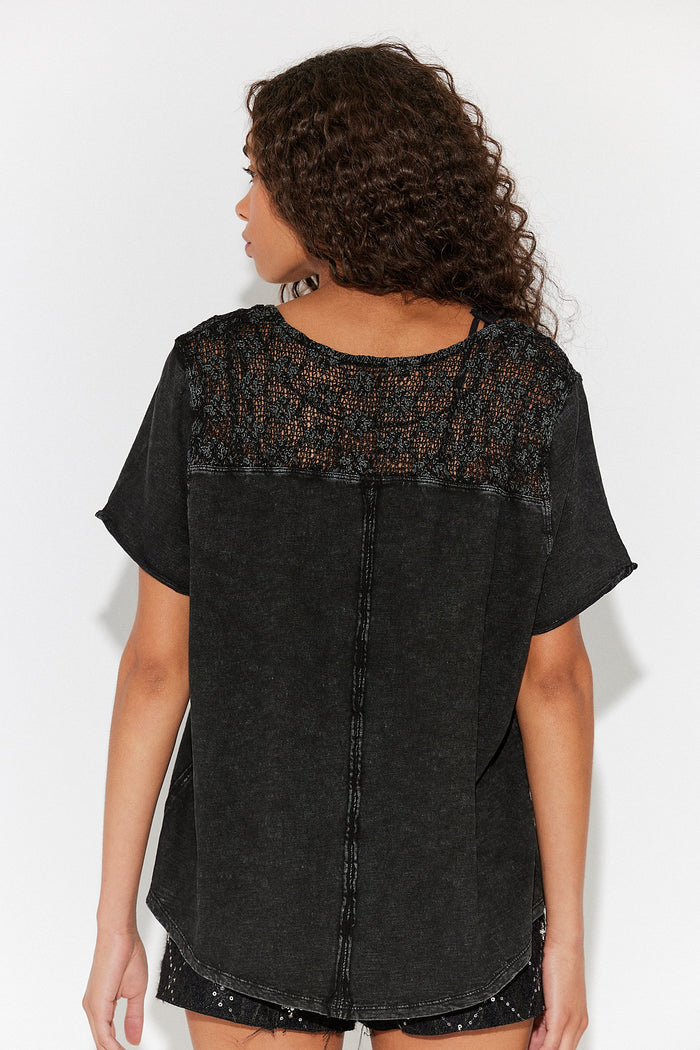 Heirloom Henley Top | Black