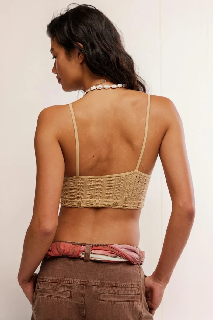 Heirloom Seamless Bralette | Oat Latte