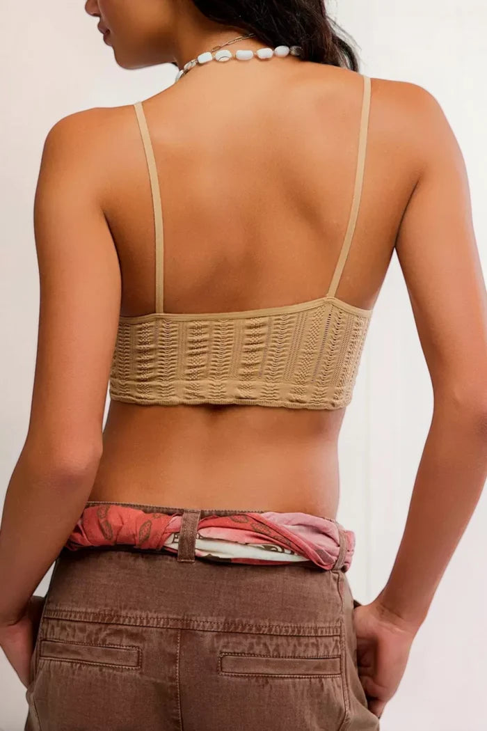 Heirloom Seamless Bralette | Oat Latte