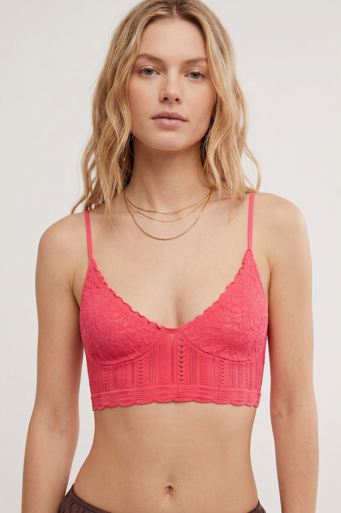 Heirloom Seamless Bralette | Tart Berry