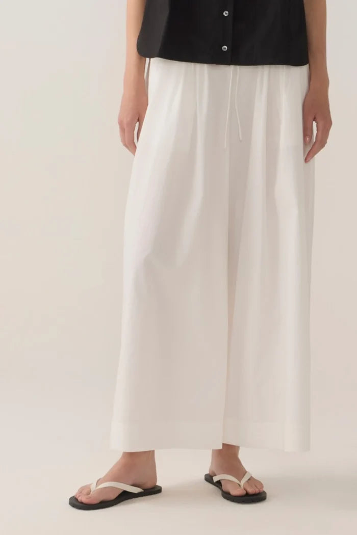 Imogen Pant | White Poplin