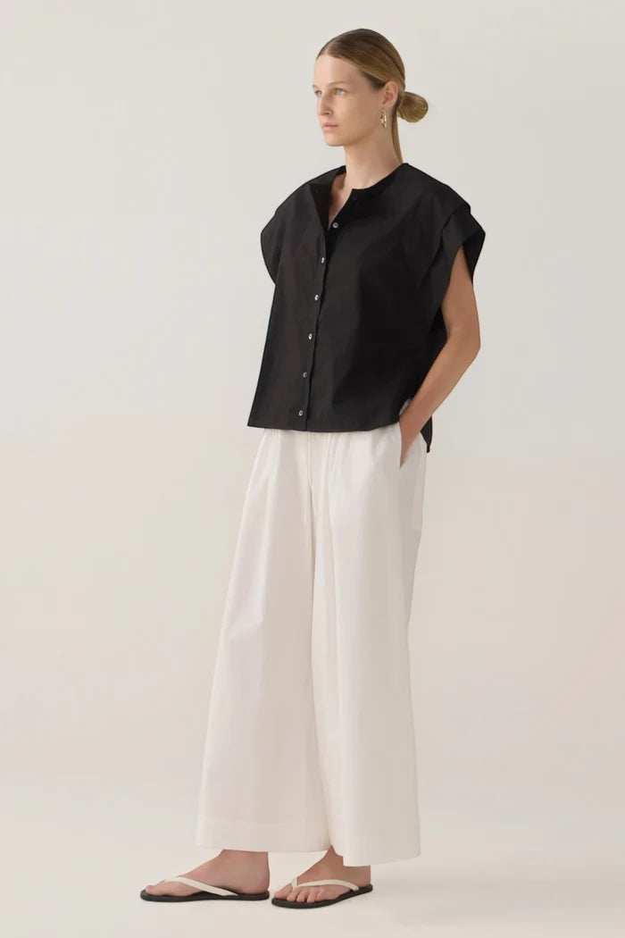 Imogen Pant | White Poplin