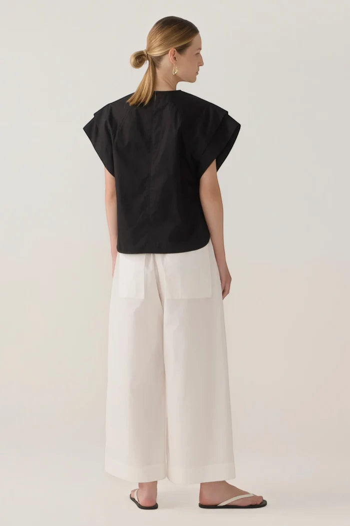 Imogen Pant | White Poplin