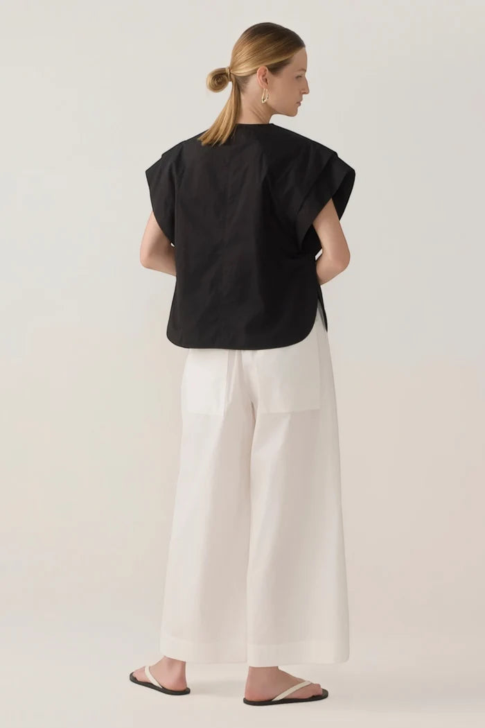 Imogen Pant | White Poplin