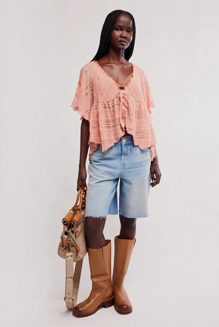 In Your Dreams Lace Top | Coral Kiss