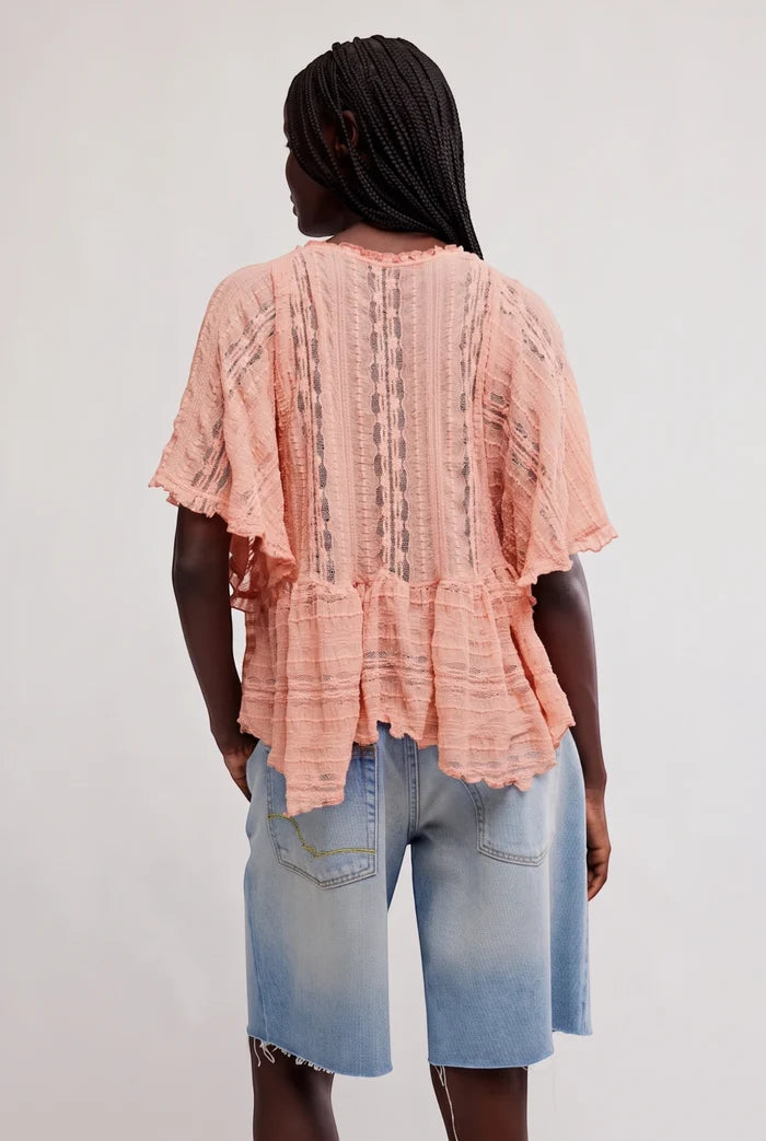 In Your Dreams Lace Top | Coral Kiss