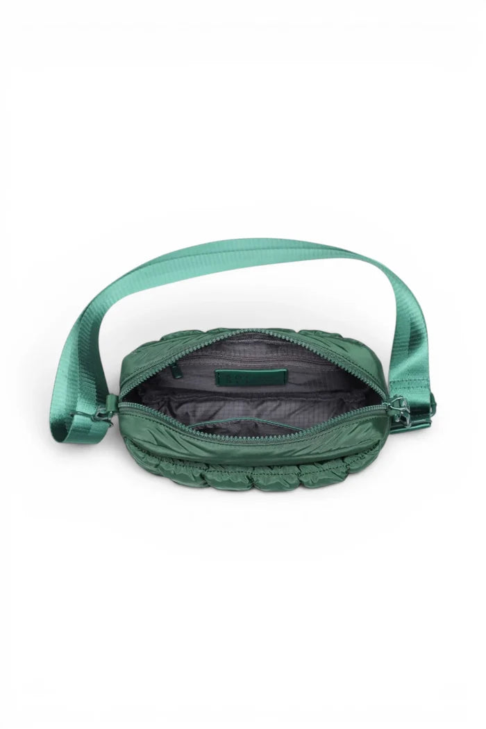 Inspiration Quilted Nylon Crossbody | Emerald