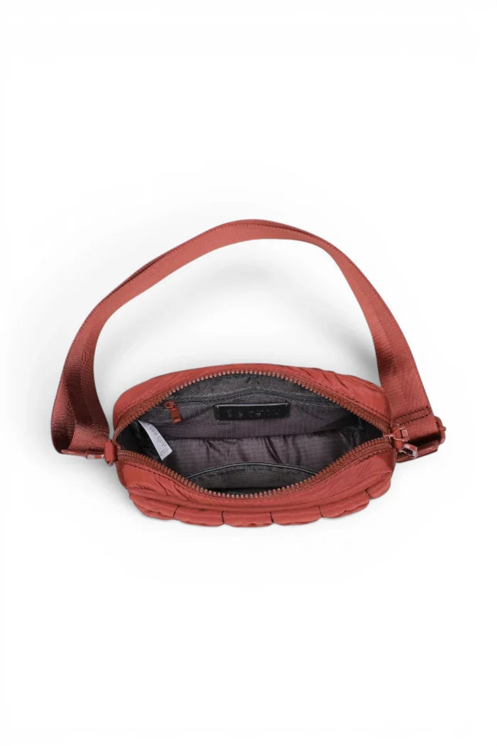 Inspiration Quilted Nylon Crossbody | Rust