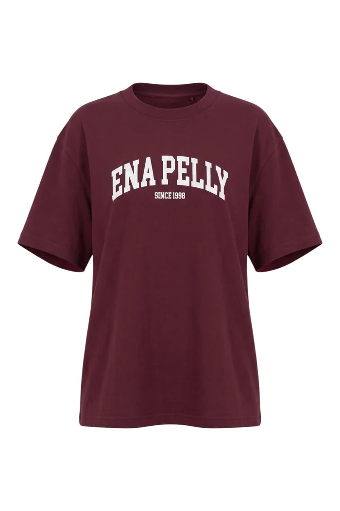 Ivy Relaxed Tee | Burgundy