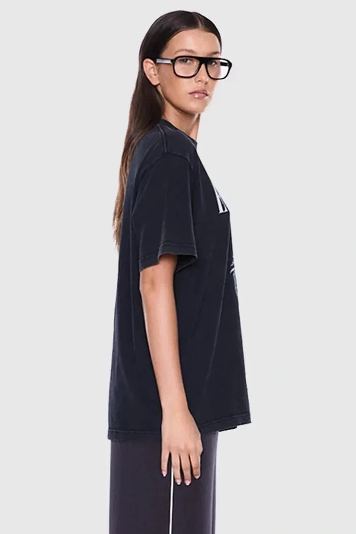 Ivy Relaxed Tee | Vintage Black/Cheetah