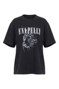 Ivy Relaxed Tee | Vintage Black/Cheetah