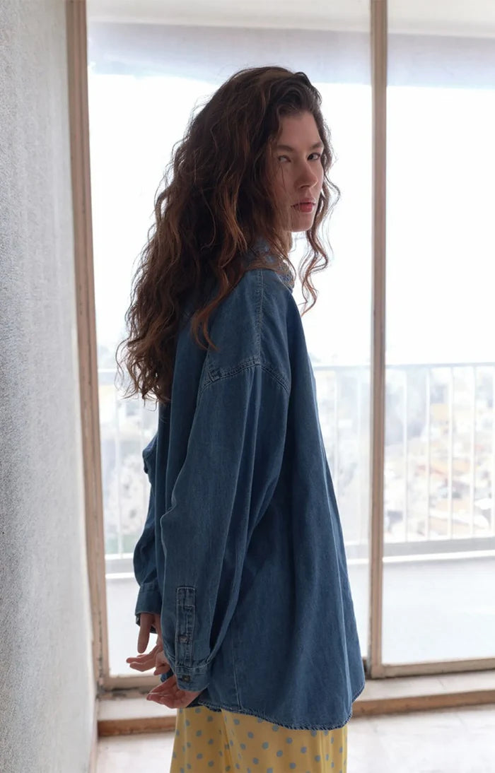 Izeway Denim Shirt | Medium Blue