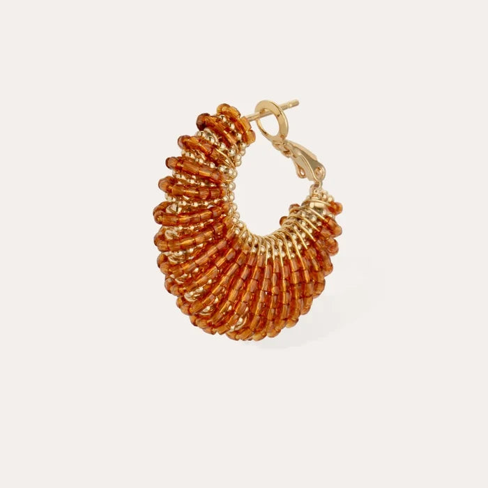 Izzia Earrings | Brown