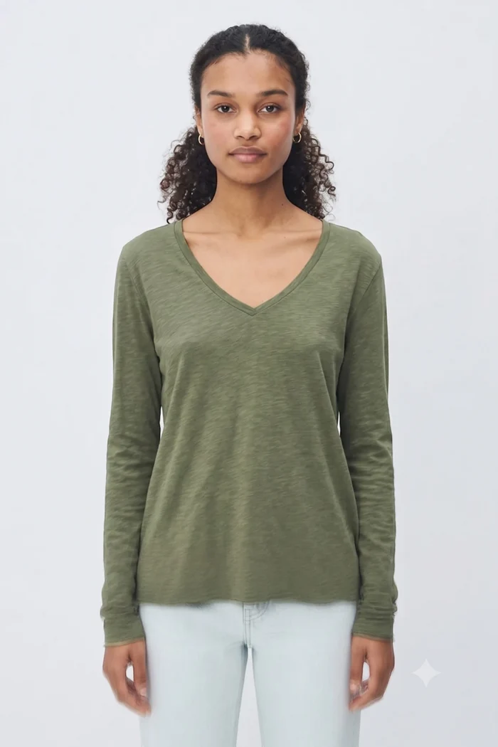 Jacksonville Long Sleeve T-Shirt | Vintage Khaki