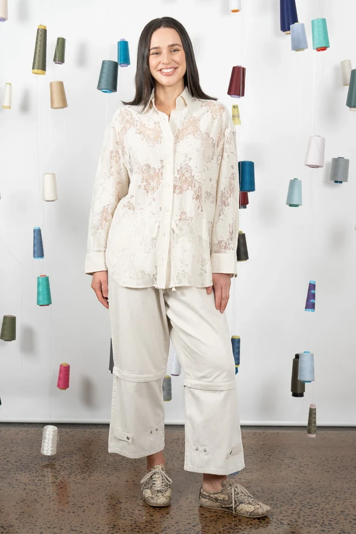 Jarrah Shirt | Cream Lace